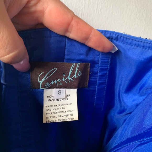 Evening gown royal blue dress - Picture 2 of 7